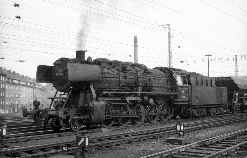 50 3073, vor Zug; Bf Münster Hbf