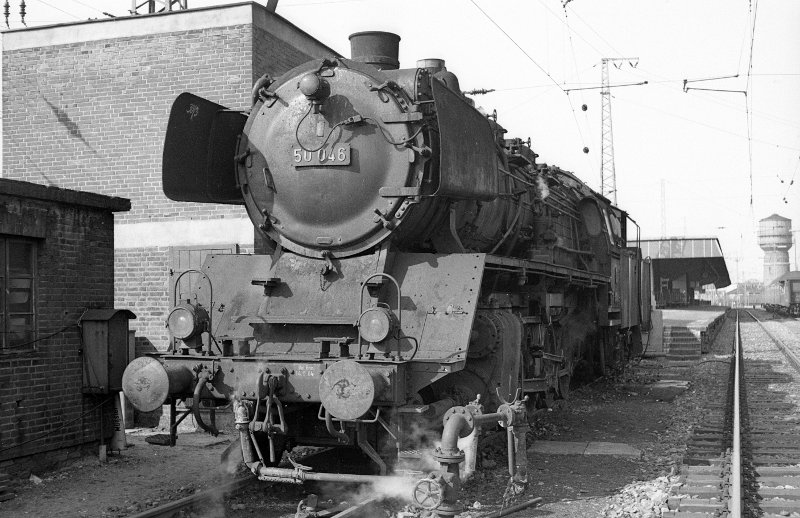 50 046 als Heizlok; Bf Münster Hbf