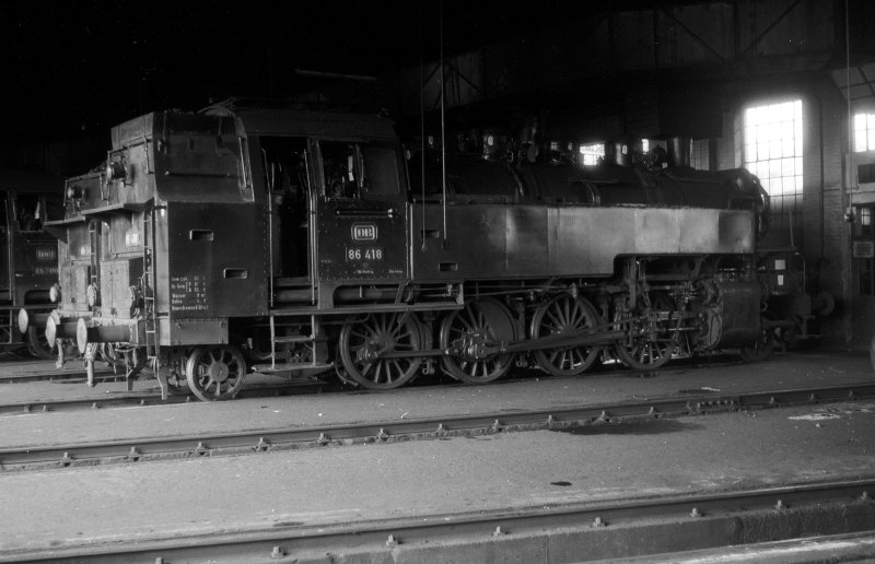 86 418; Bw Coburg Lokschuppen