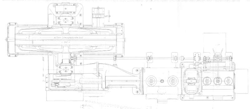 Expansionsdampfmaschine: Draufsicht