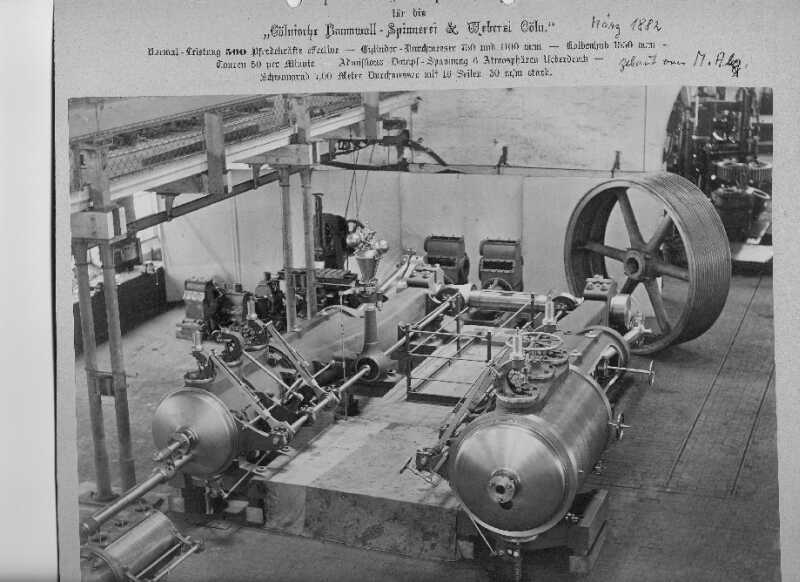 Mf Augsburg: Dampfmaschinenmontage