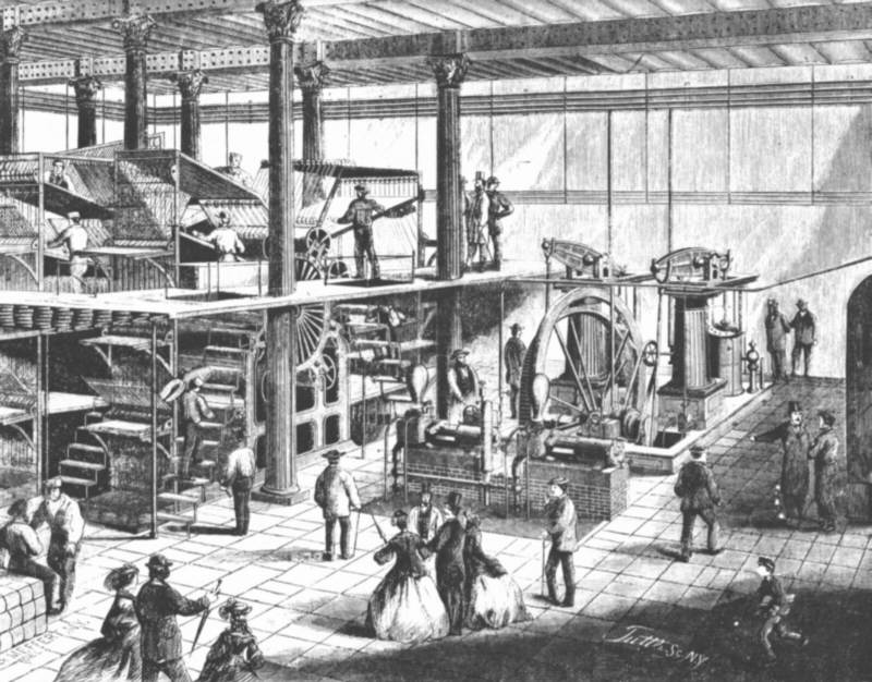 Dampfmaschine: Druckerei