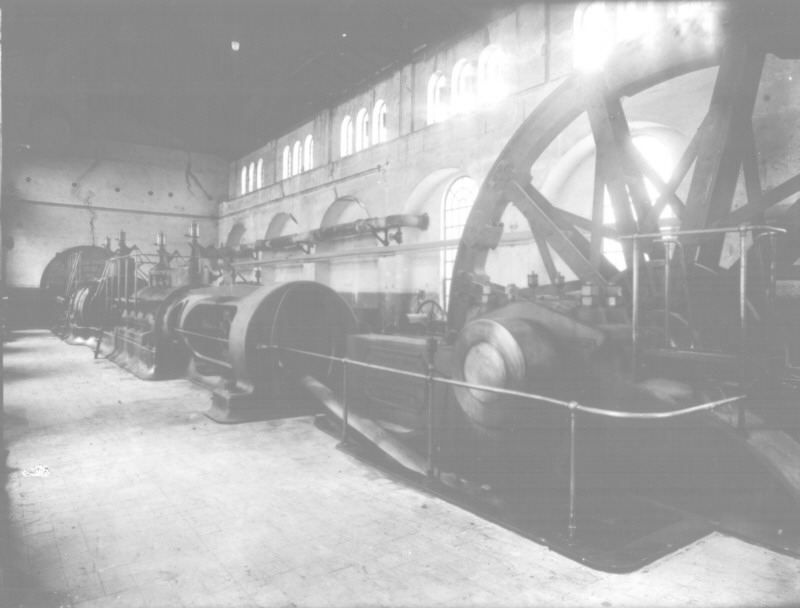 Eine von zwei Dampfpumpen