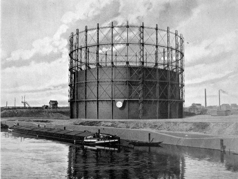 Gaswerk Charlottenburg: Gasbehälter im Gaswerk II