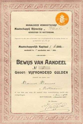 Anteilsschein 1924