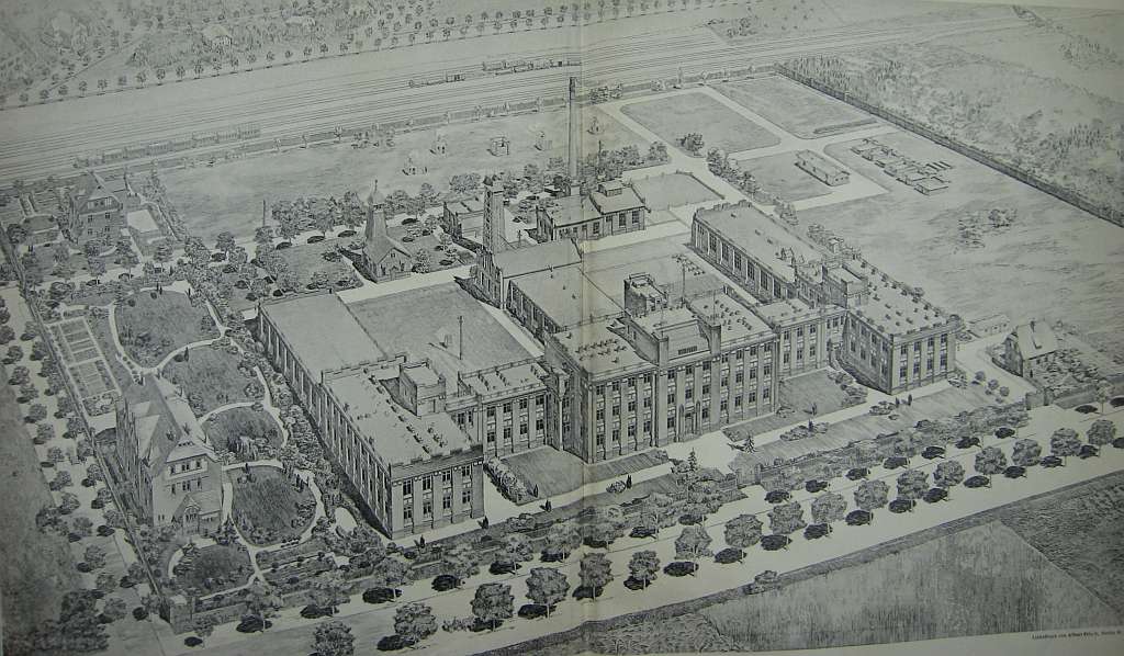 Ansicht aus der Vogelschau (um 1904)