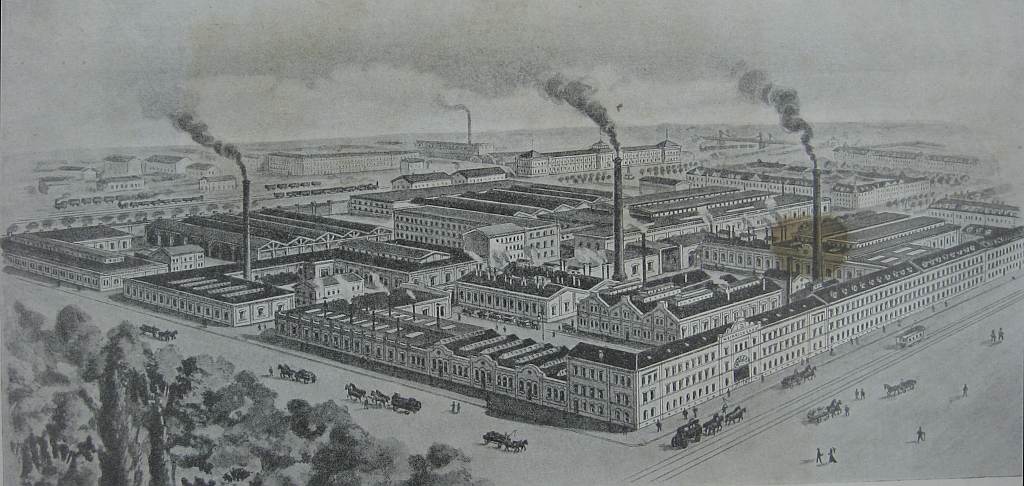 Lokomobil-Fabrik in der Schwetzingerstraße