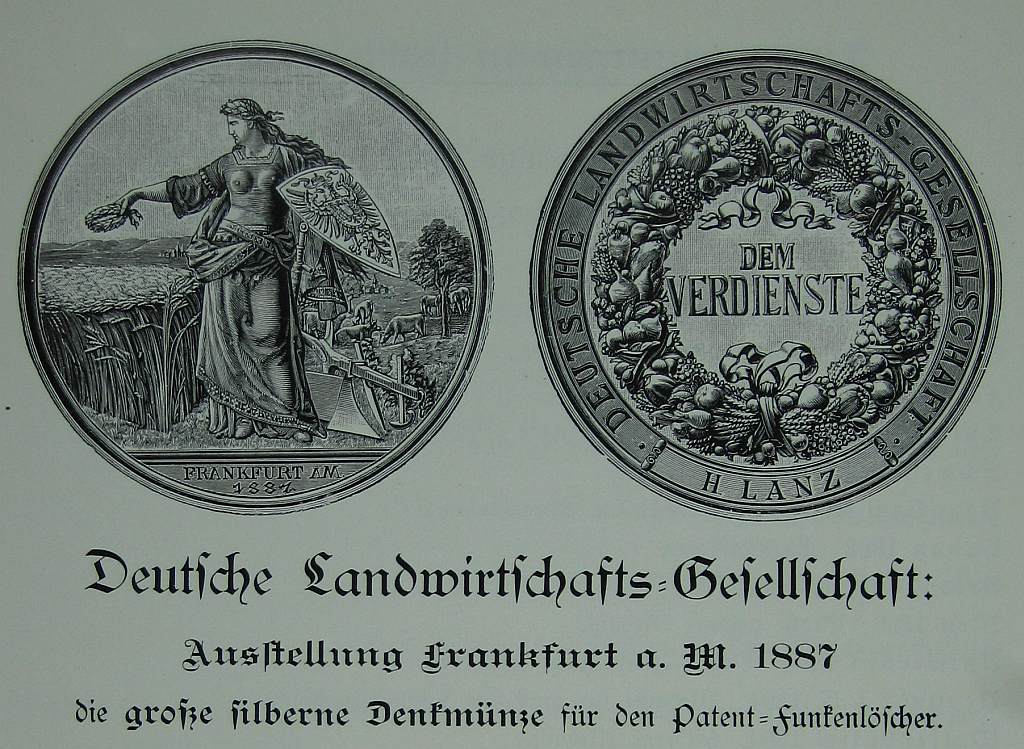 H. Lanz, Mannheim: Gedenkmünze 1887