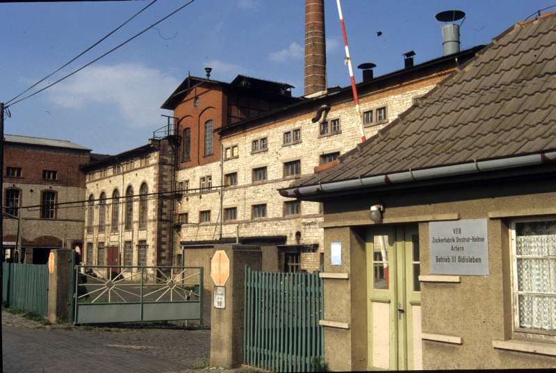 Zuckerfabrik Oldisleben. Ansicht des Hauptgebäudes