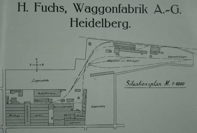 H. Fuchs Waggon-Fabrik Aktiengesellschaft: Lageplan