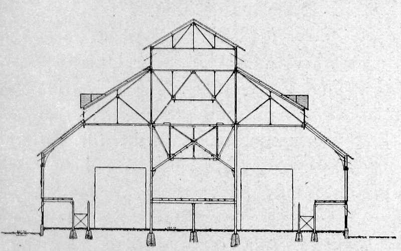 Ofenhaus für 6 m lange horizontale Retorten