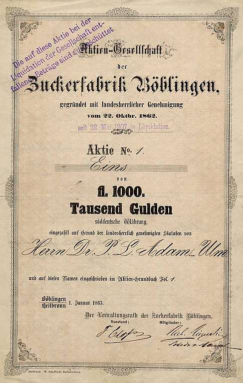 Aktie (1863)