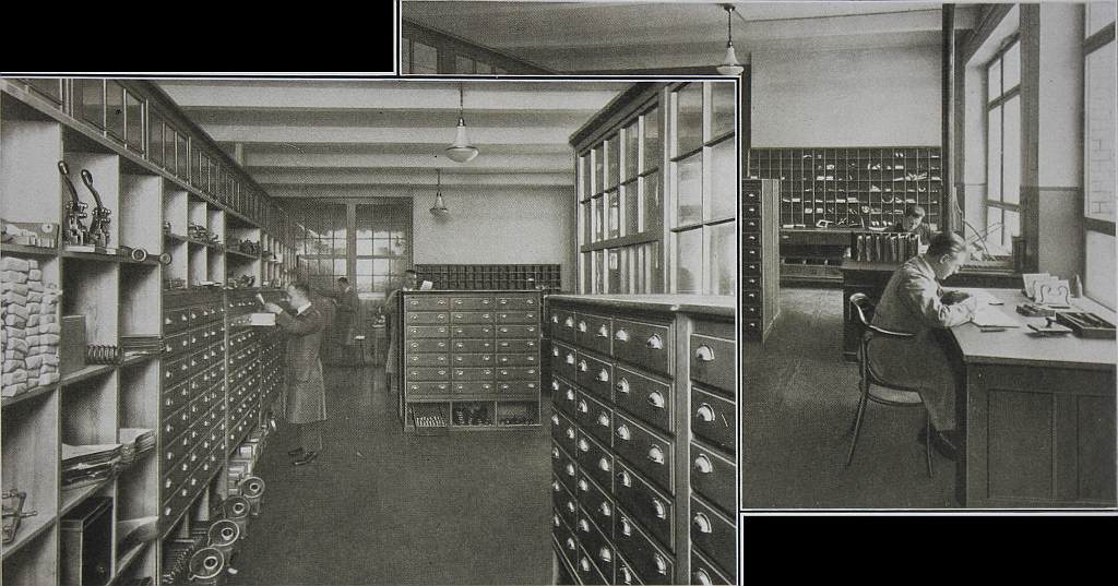 Linotype-Haus: Ersatzteillager