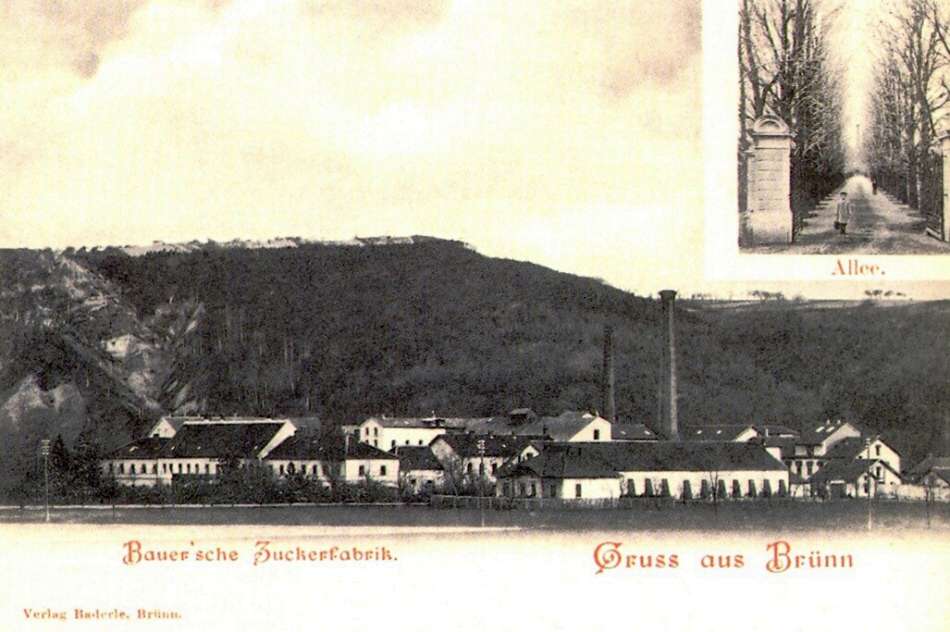 Ansichtskarte mit der Fabrik