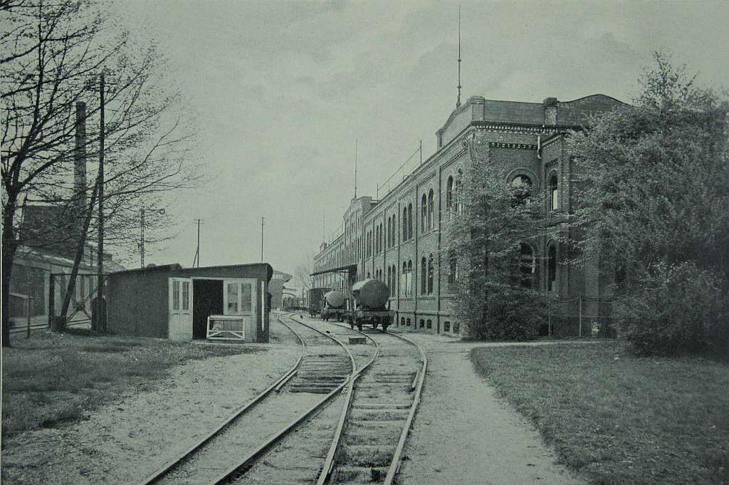 Fabrikansicht des Werks an der Bergstraße