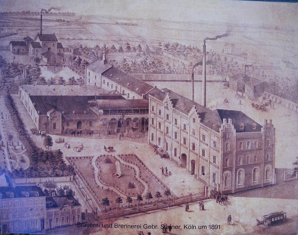Ansicht von Brauerei und Brennerei (1891)
