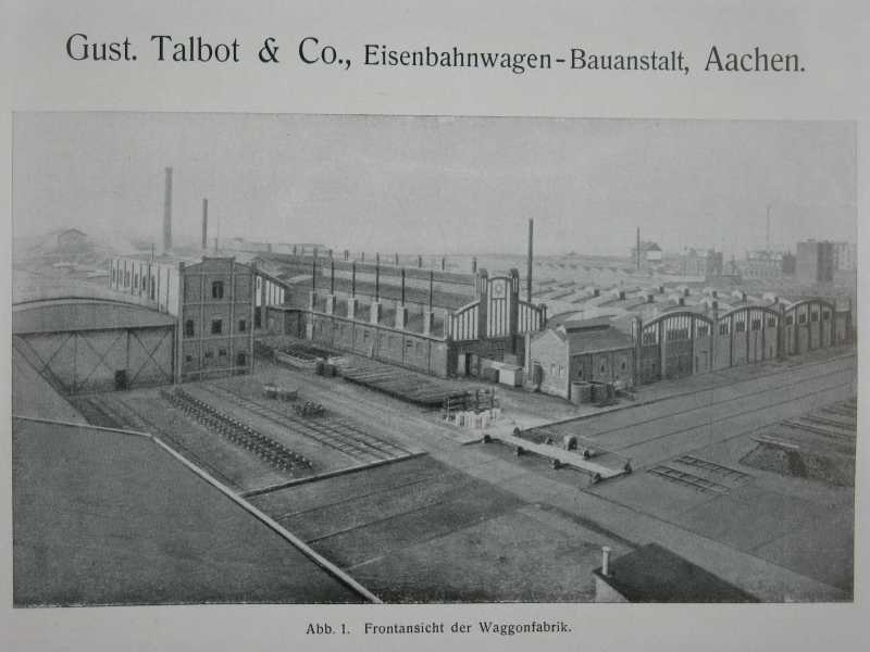 Gust. Talbot & Co., Eisenbahnwagen-Bauanstalt: Frontansicht