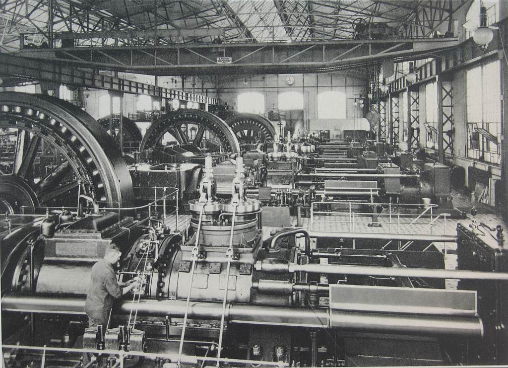 Gaszentrale des Hochofenwerks 1908