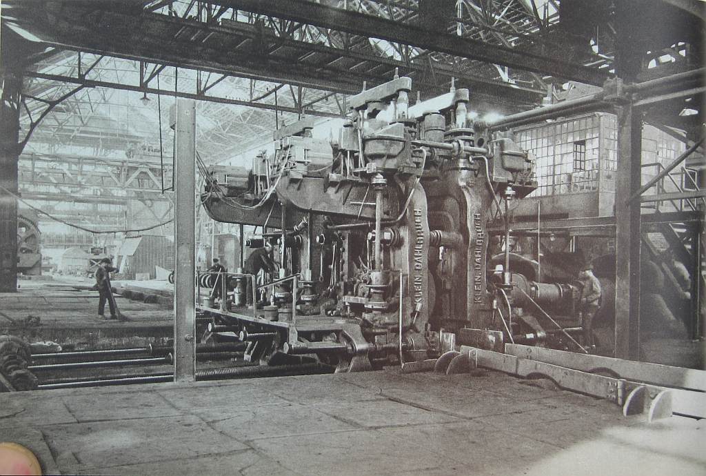 Erstes Breitflanschträger-Walzwerk 1914