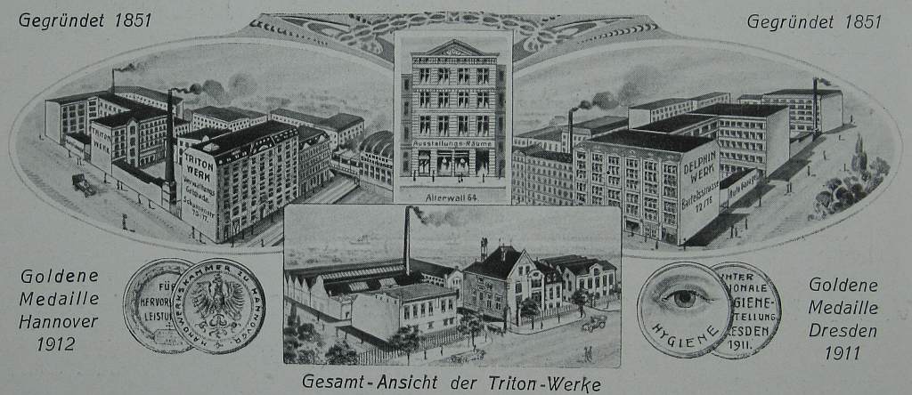 Werksansichten in einer Anzeige (1913)