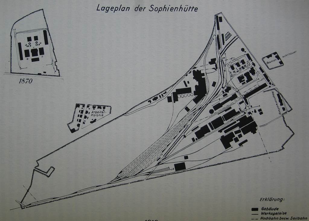 Lagepläne 1870 / 1910