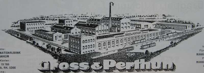 Gross & Perthun, Lackfabrik: Fabrikansicht