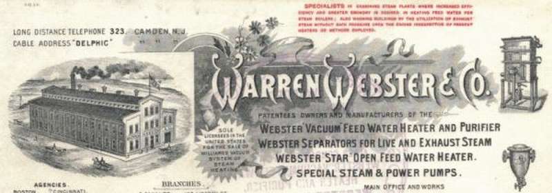 Warren Webster & Co.: Briefkopf