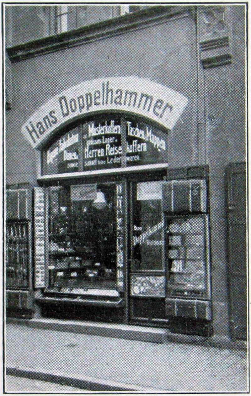 Hans Doppelhammer, Lederwaren und Reiseartikel: Geschäft