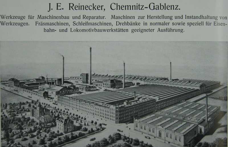 J. E. Reinecker, Aktiengesellschaft: Fabrikanlage