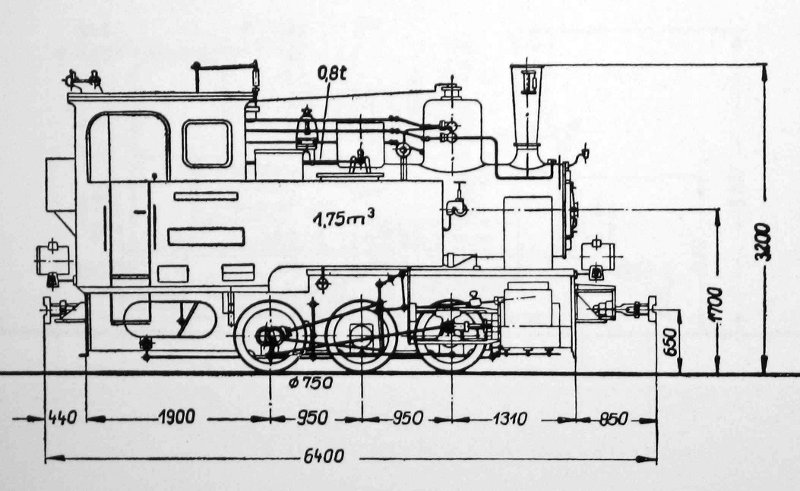 Skizze der 99 4504 (ex )