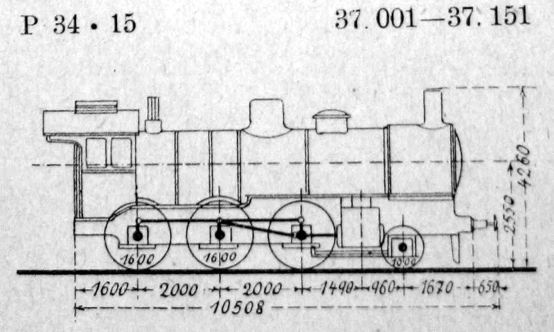 Skizze der P 6 (Preußen) = 37.0 (DR)