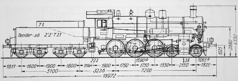 Skizze der XII H2 (Sachsen) = 38.2-3 (DR)