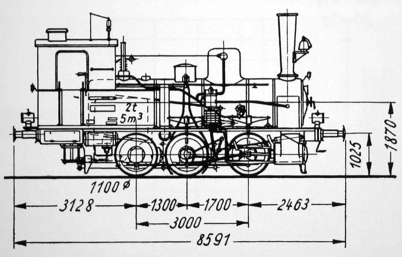 Skizze der T 3 (1898/99) (Preußen) = 89.72 (DR)