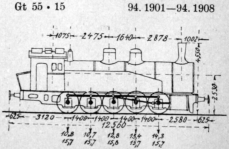 Skizze der XI HT (1910) (Sachsen) = 94.19 (DR)