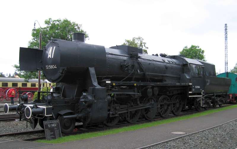 Dampflokomotive: Linke Seite; ungefährer Anlieferungszustand