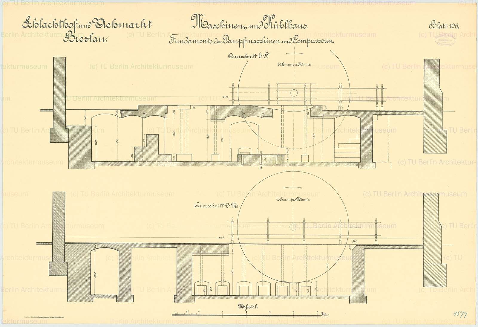 Schlachthof Breslau: Maschinenfundament