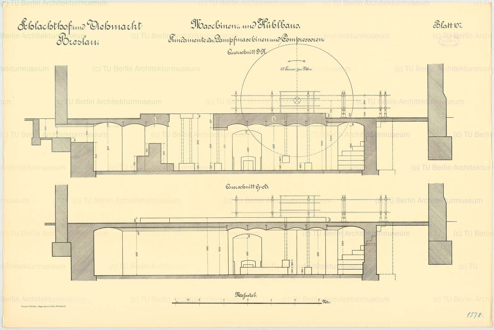 Schlachthof Breslau: Maschinenfundament