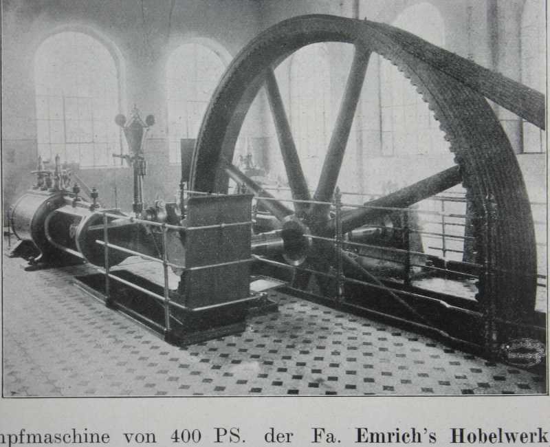 Emrich's Hobelwerk GmbH: Betriebsdampfmaschine
