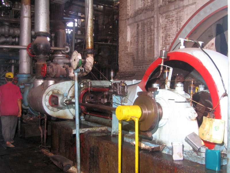 Dampfpumpe: Kurbel, Steuerung und Dampfzylinder