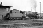 03 167; Bw Münster vom Ende des Bahnsteigs 1 aus