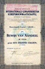 Anteilsschein von 1915