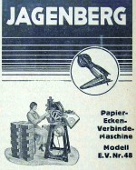 Anzeige für Ecken-Heftmaschinen