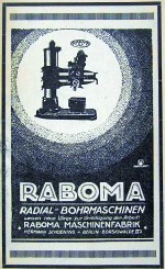 Werbung für Radialbohrmaschinen