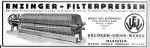 Enzinger-Union-Werke: Anzeige Filterpresse