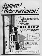 Humboldt-Deutz-Motoren AG: Anzeige Gasgeneratoren