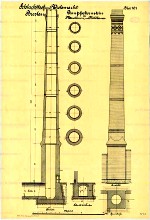 Schornstein zum Maschinen- und Kühlhaus