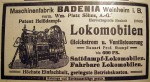 Anzeige für Patent-Heißdampf-Lokomobilen