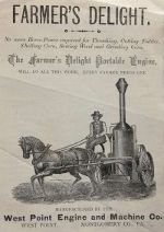 West Point Engine and Machine Co.: Werbeblatt mit Lokomobile