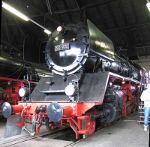 Dampflokomotive: Ansicht von links vorn