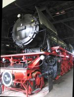 Dampflokomotive: Ansicht links von vorn